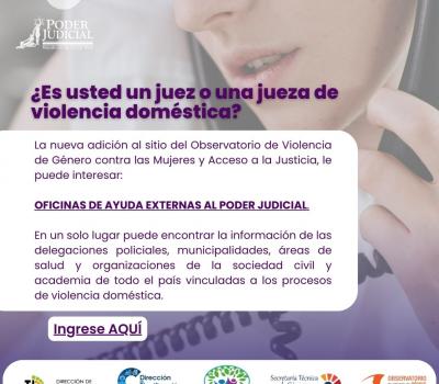 Contactos de violencia doméstica al alcance de 3 clics