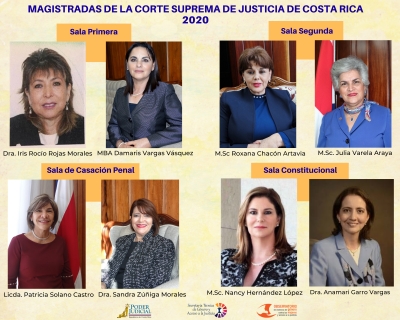 Mujeres alcanzan 8 magistraturas en la Corte Plena