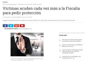 Víctimas acuden cada vez más a la Fiscalía para pedir protección